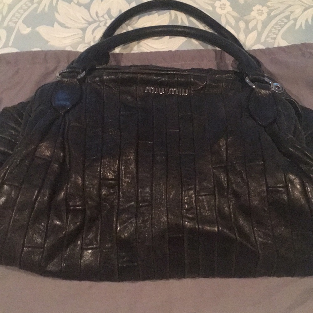 Miu Miu authentic black leather bag